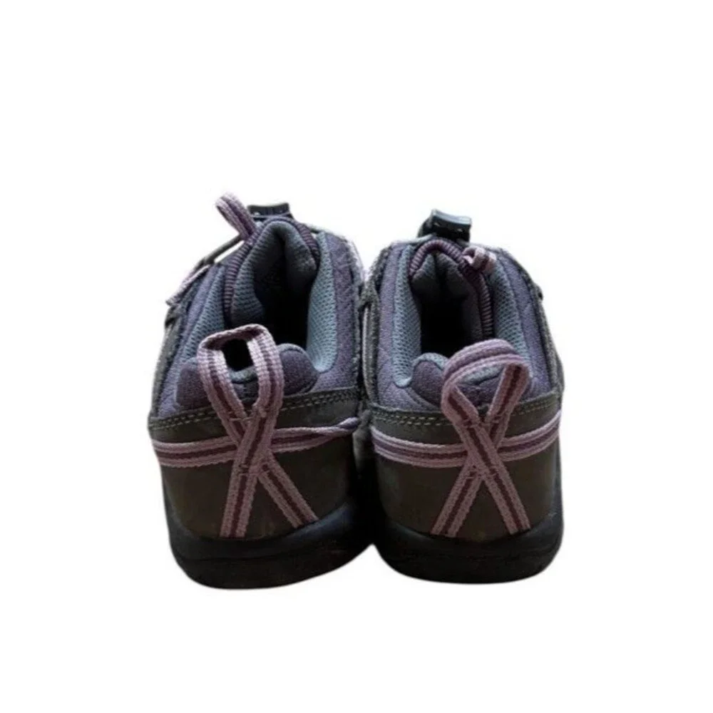 KEEN Targhee Low Hiking Shoes Youth Size 1 Purple Waterproof Girls Outdoors